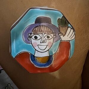 Small Trinket box Ceramic Pottery Desimone Italy pottery